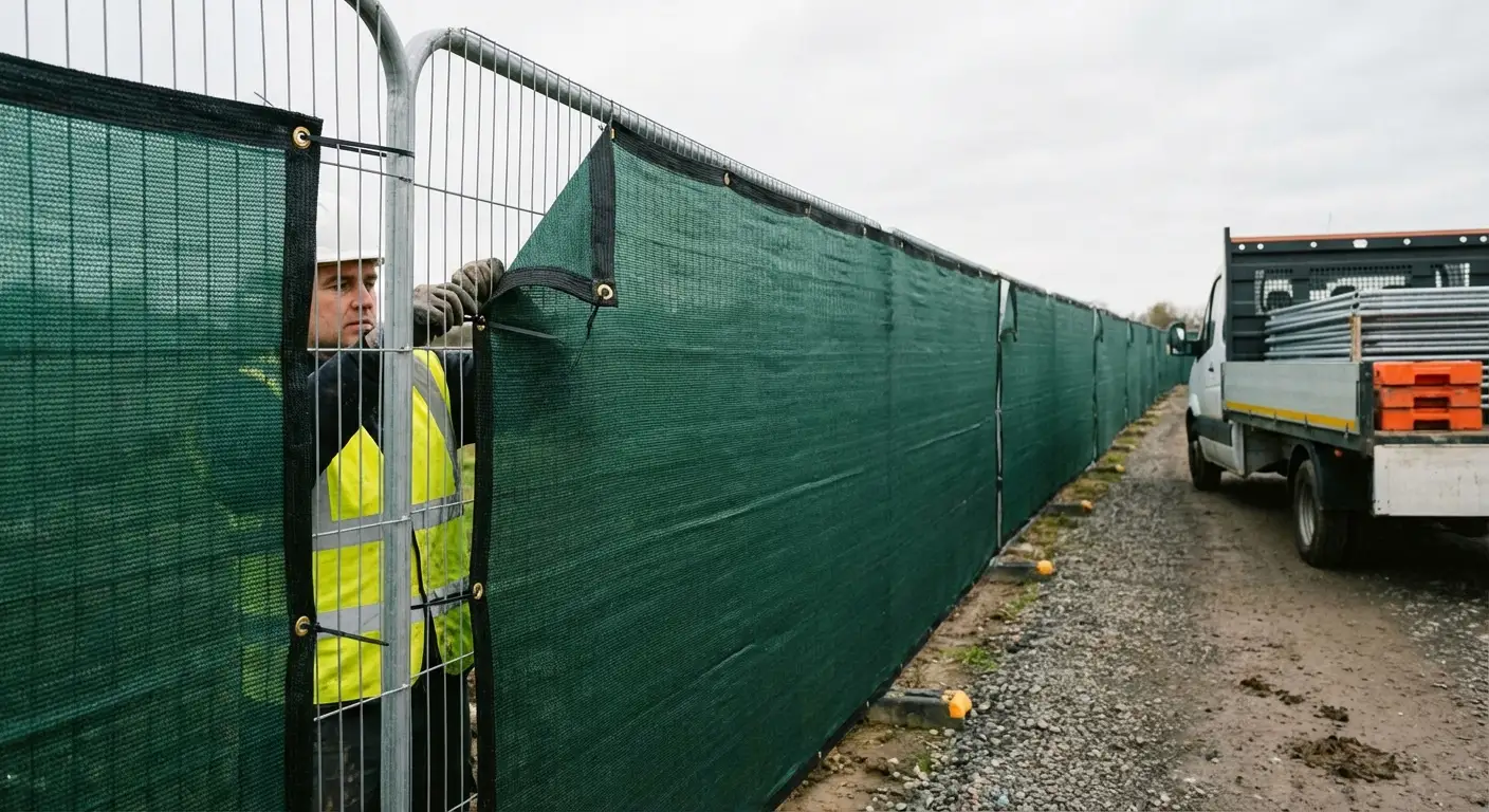 High security temporary fencing perimeter in Lynwood, CA