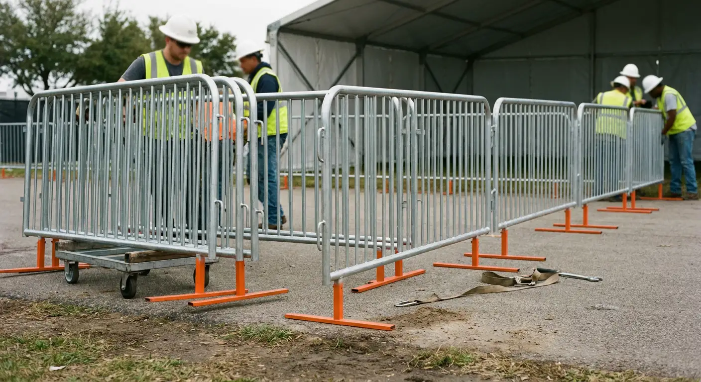 Pedestrian Barricades in Lynwood, CA