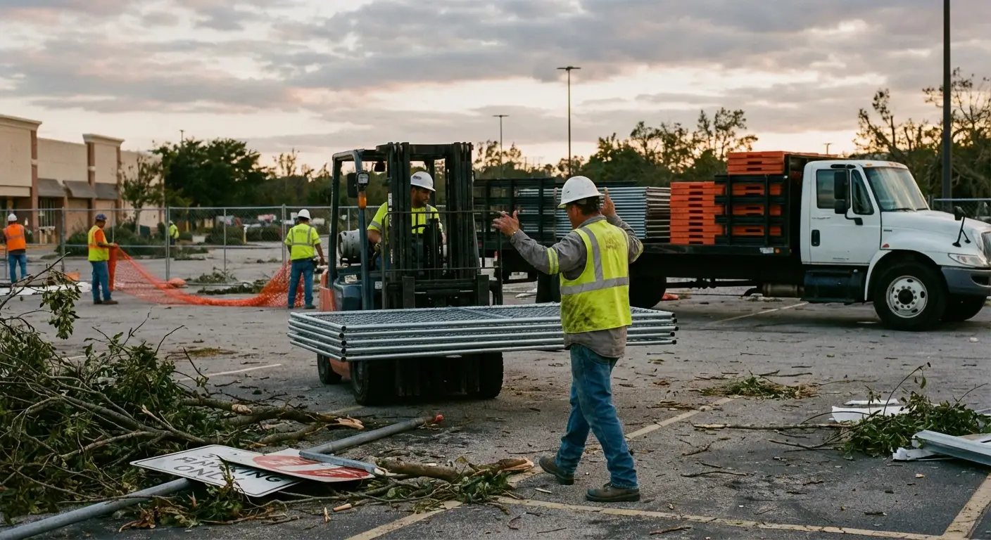 Emergency fencing deployment in Lynwood, CA