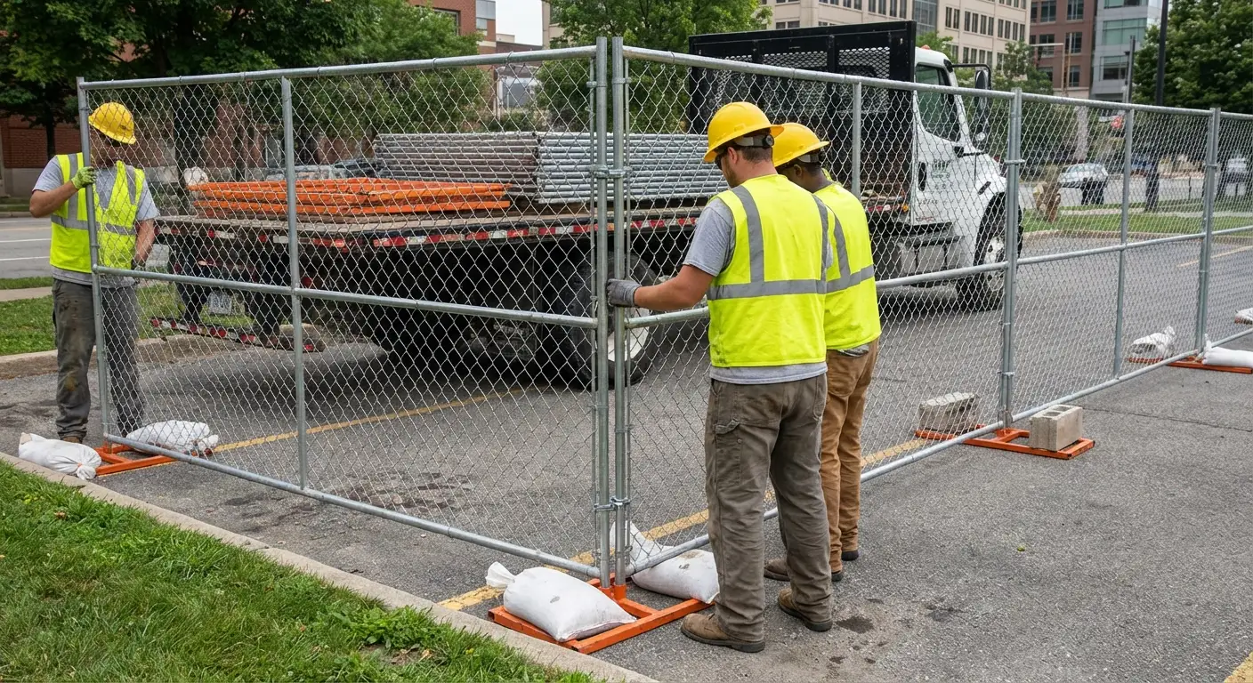 Temporary fencing solutions meeting Lynwood requirements