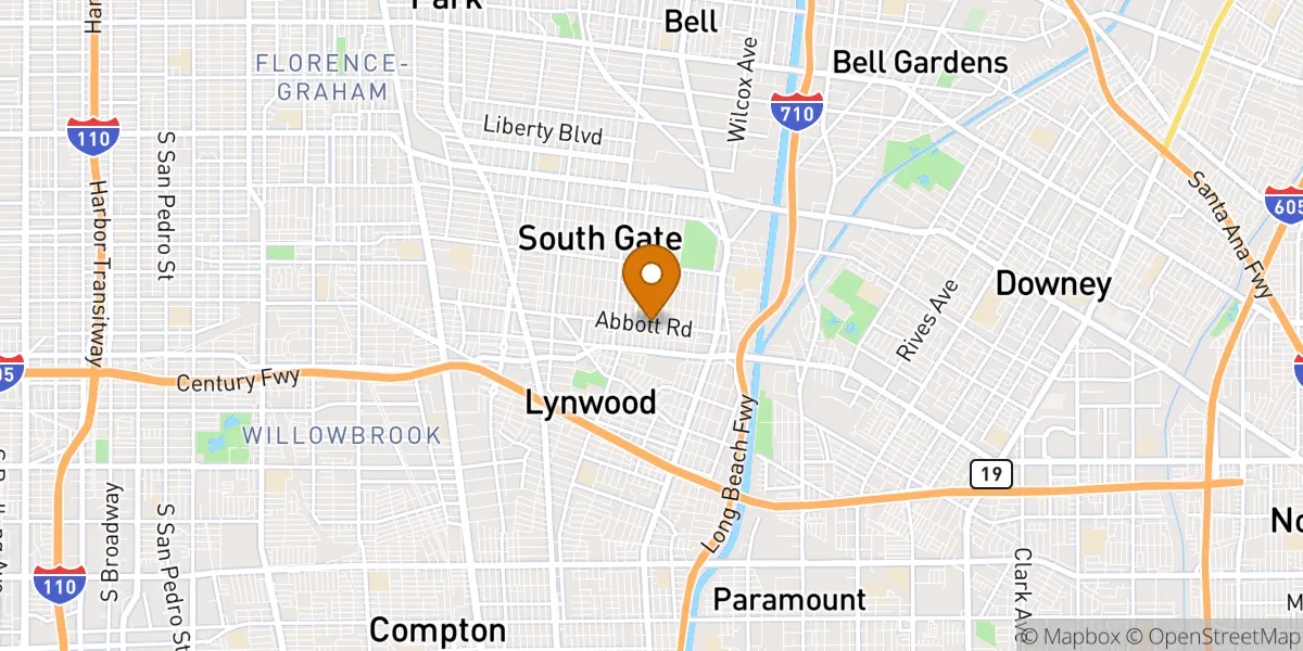 Abbott neighborhood map in Lynwood, CA
