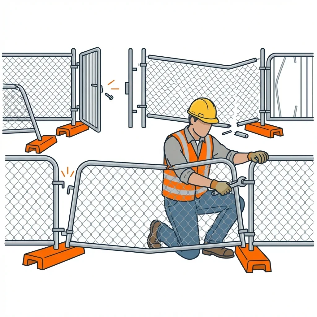 Diagram showing crowd control failure points and safety zones in Lynwood, CA
